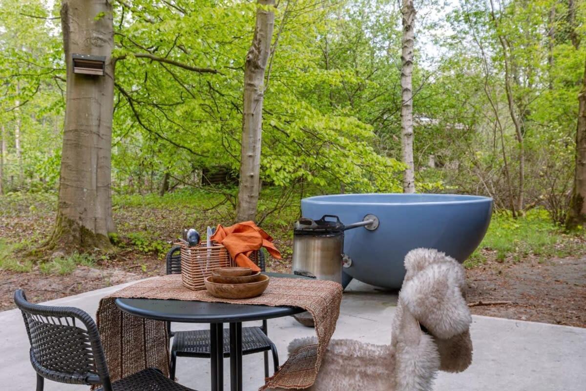 Huswell - Cozy Forest Cabinet With Private Hot Tub Villa Stekene Buitenkant foto