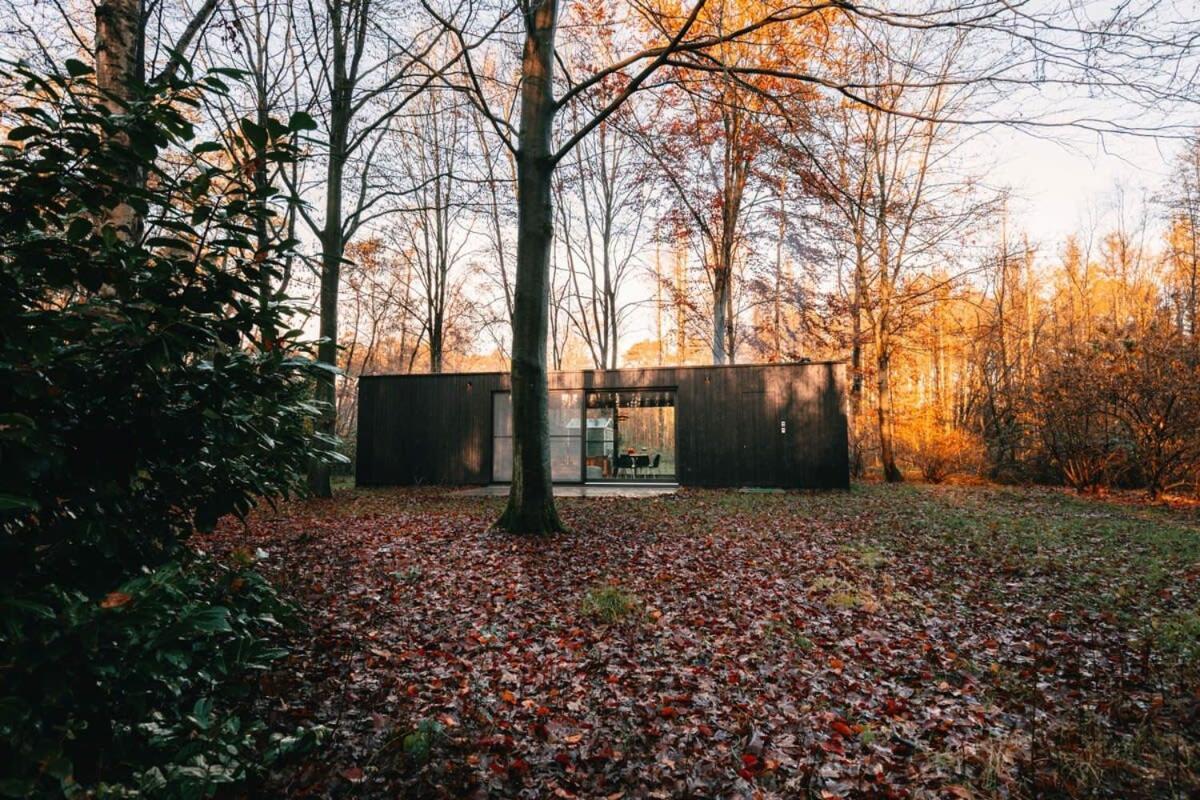 Huswell - Cozy Forest Cabinet With Private Hot Tub Villa Stekene Buitenkant foto
